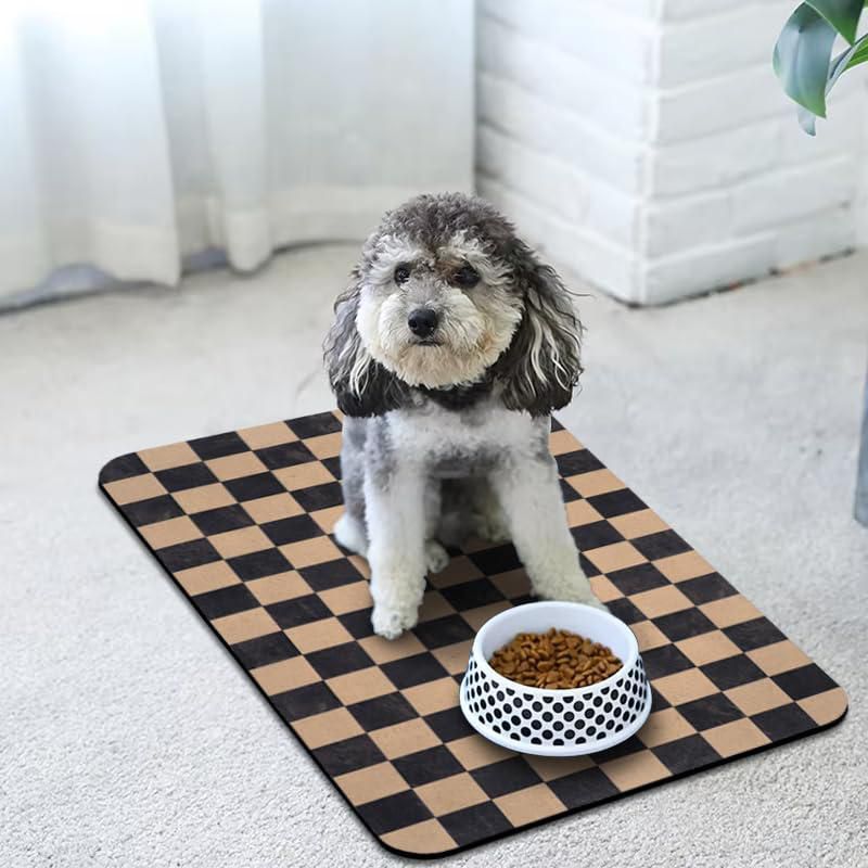 Tapete para mascotas Zoeeya 41x61 cm Impermeable y absorbente a cuadros