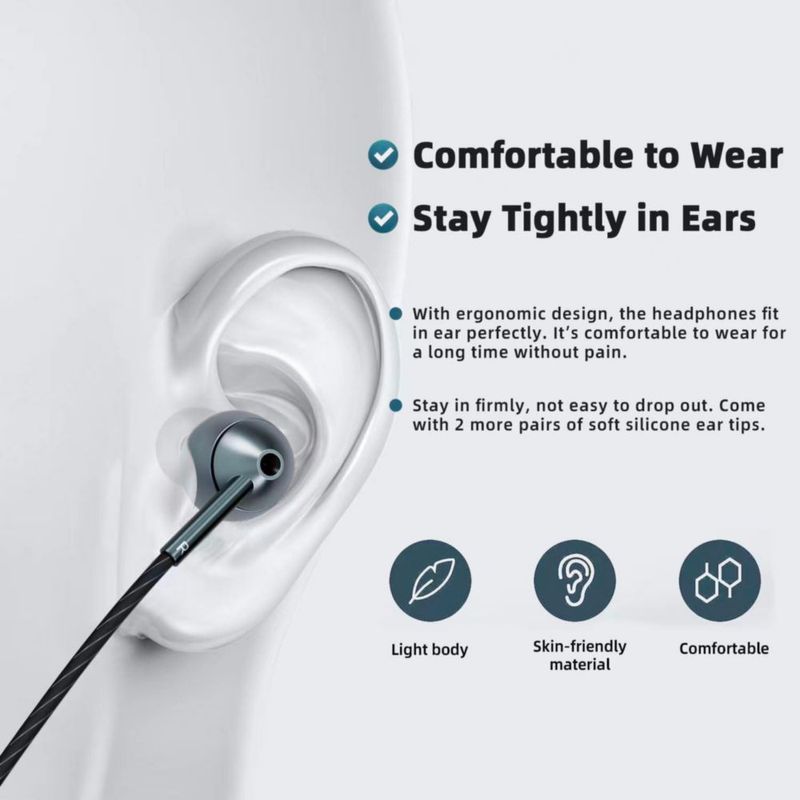 Auriculares MAXAUX USB-C paquete de 2 gris con cancelación de ruido
