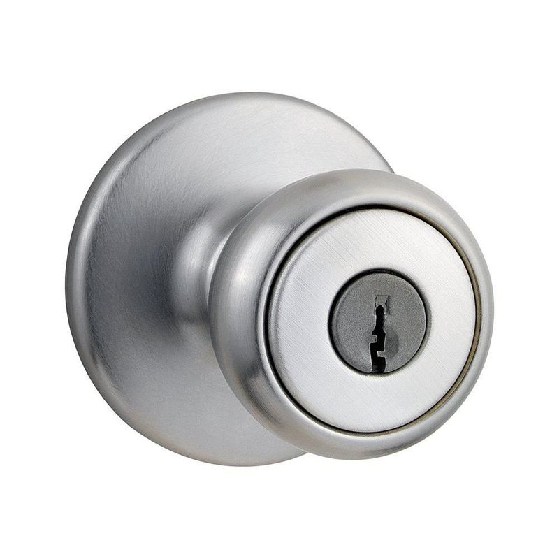Perilla de entrada Kwikset Tylo en cromo satinado