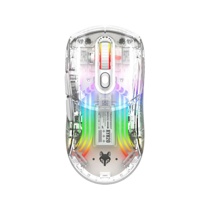 Ratón Attoe Inalámbrico RGB 2400 DPI Doble Modo USB