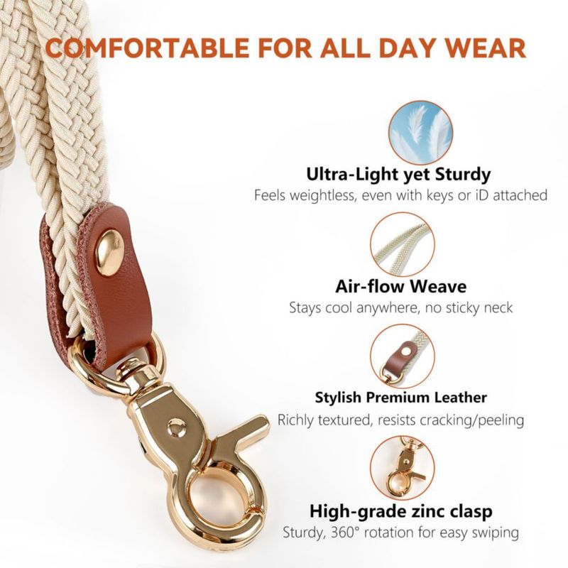 Cordón Maidsail Elástico de 46 cm para Gafete de Identificación y Llaves