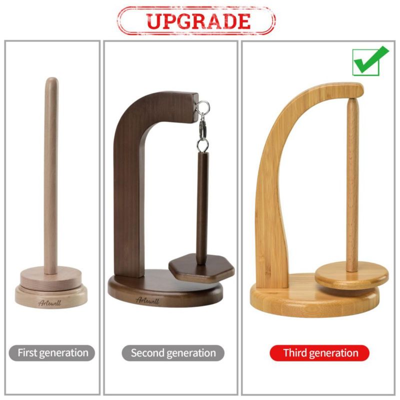 Soporte para ovillos FLYKEY Beige Girador Magnético Estándar