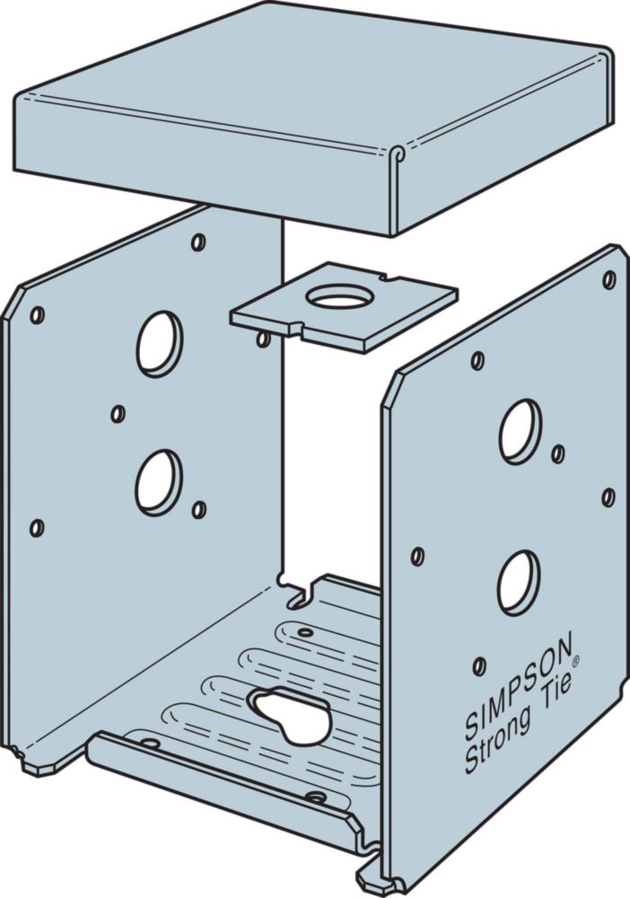 Base de Poste Simpson Strong‑Tie 15 cm 6×6 ZMAX