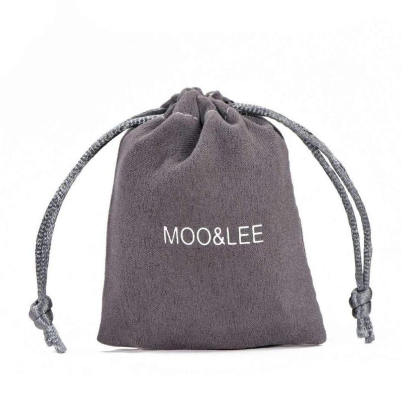 Collar con colgante de ancla MOO&LEE de acero inoxidable 37 cm 24 pulg.