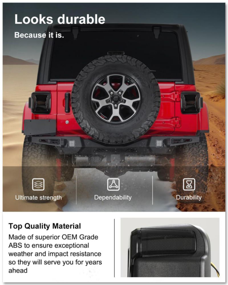 Luces traseras Kiwi Master para Jeep Wrangler JL 2018-2026