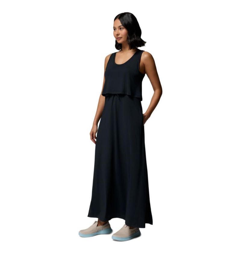 Vestido Maxi Columbia PFG Freezer Negro Talla Grande