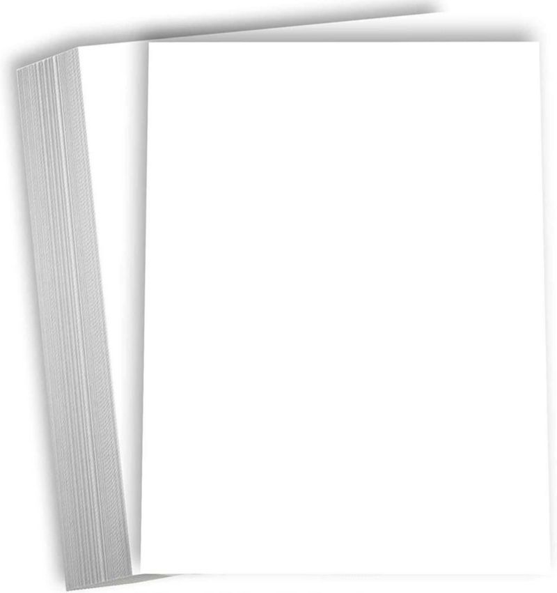 Cartulina Hamilco 8x10 100 lb Blanco 50 uds