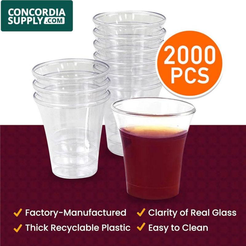 Copa de Comunión Concordia Supply 3 cm Plástico Transparente 2000 unidades