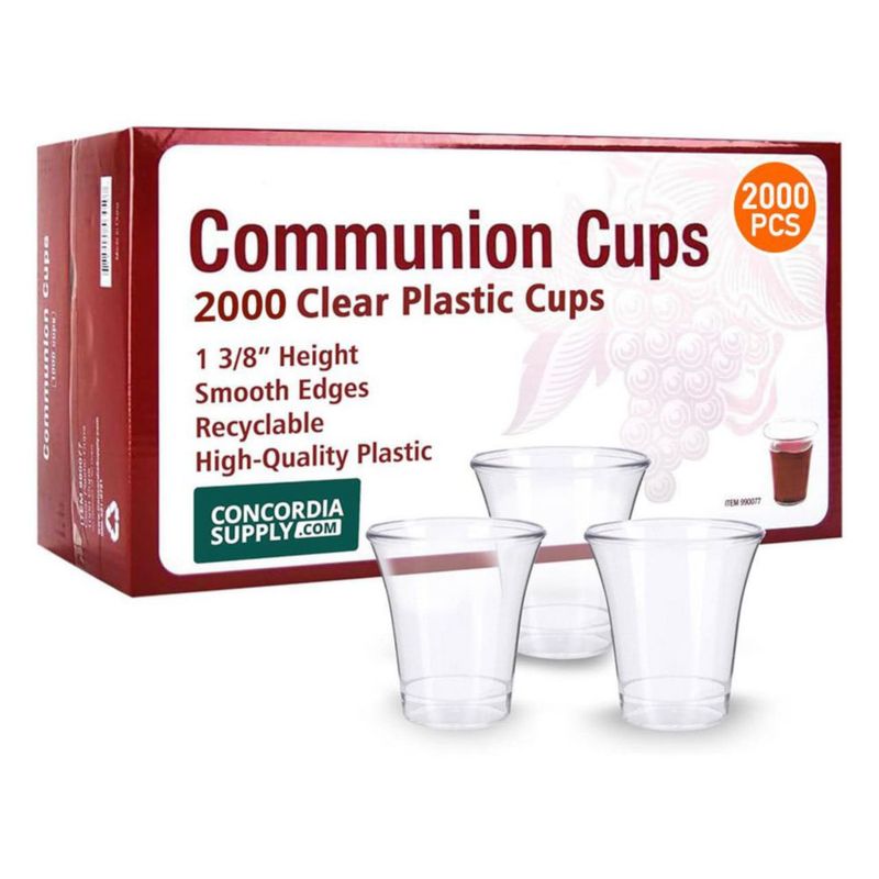 Copa de Comunión Concordia Supply 3 cm Plástico Transparente 2000 unidades