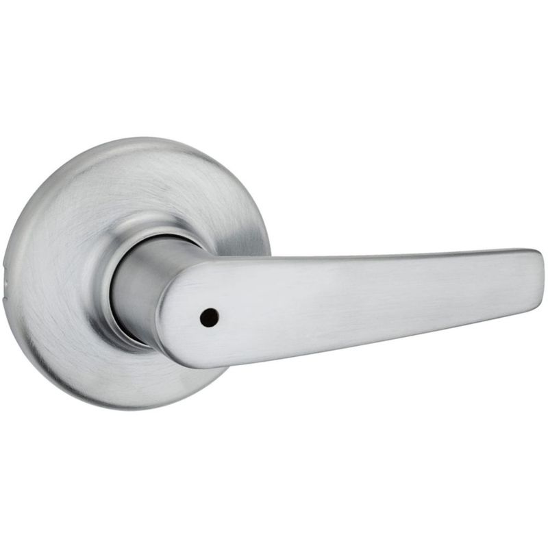 Manija de Puerta Kwikset Privacy Cromo Satinado Reversible