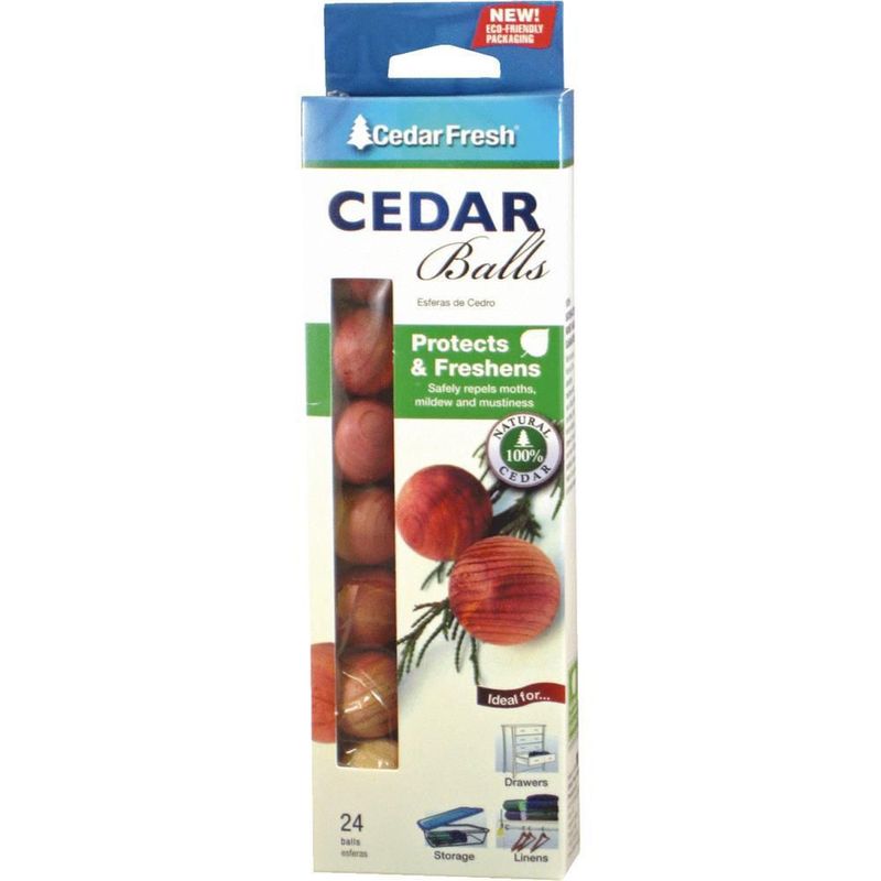 Bolas de cedro Household Essentials 24 piezas naturales