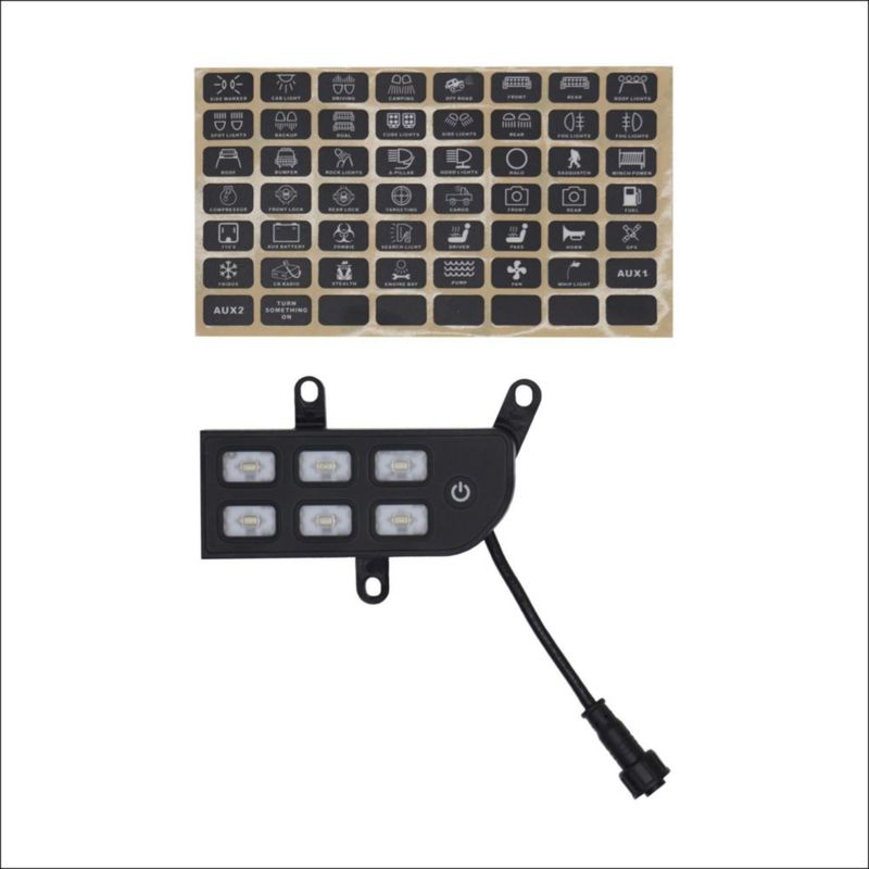 Panel de Interruptores Programable Voswitch JL300 de 6 Canales