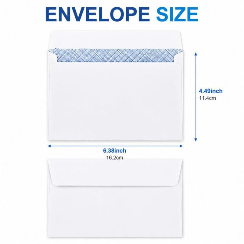 Sobre PRALB blanco kraft 11 × 16 cm con cierre autoadhesivo – paquete de 200