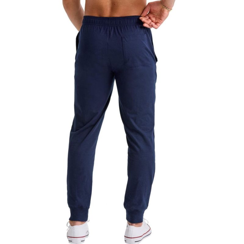PANTALONES Jogger de algodón Hanes 77 cm azul marino con bolsillos