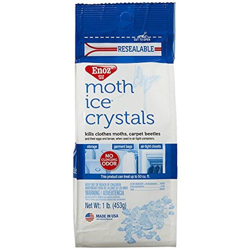Cristales de Hielo para Polillas Enoz 453 g – Elimina Polillas y Escarabajos