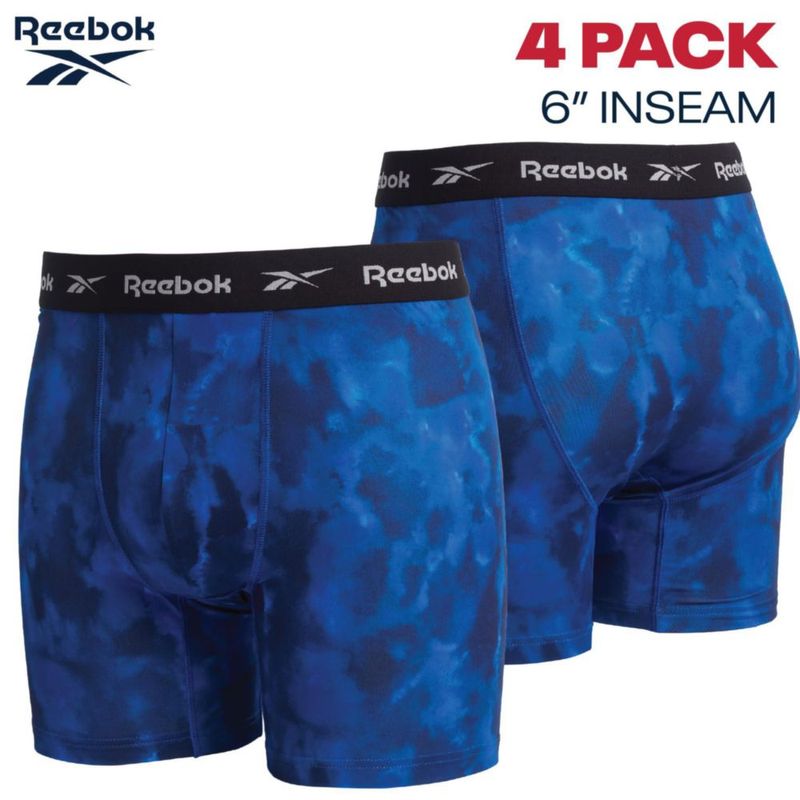 Boxer Reebok pack de 4 con bolsillo contorno de 15 cm