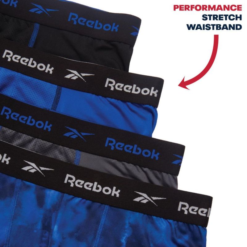 Boxer Reebok pack de 4 con bolsillo contorno de 15 cm