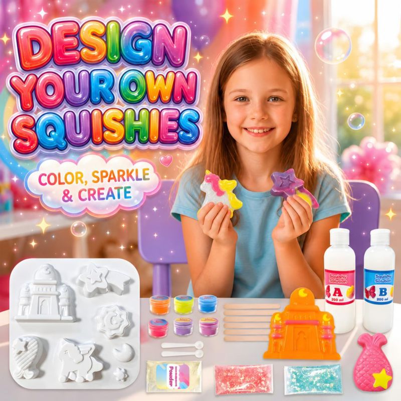 Kit DIY de Squishy Unicornio Carolart 6 años +