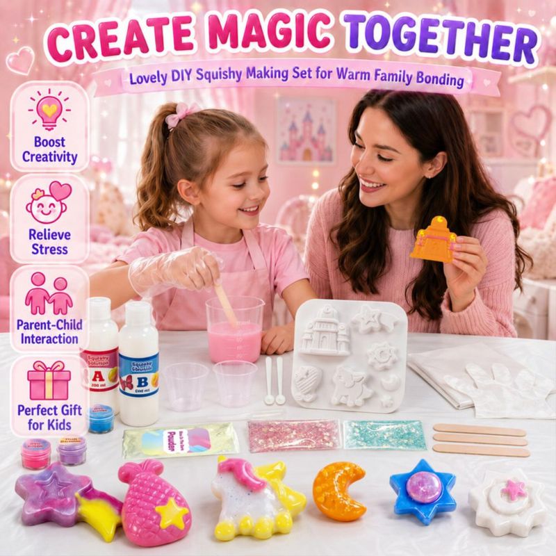 Kit DIY de Squishy Unicornio Carolart 6 años +