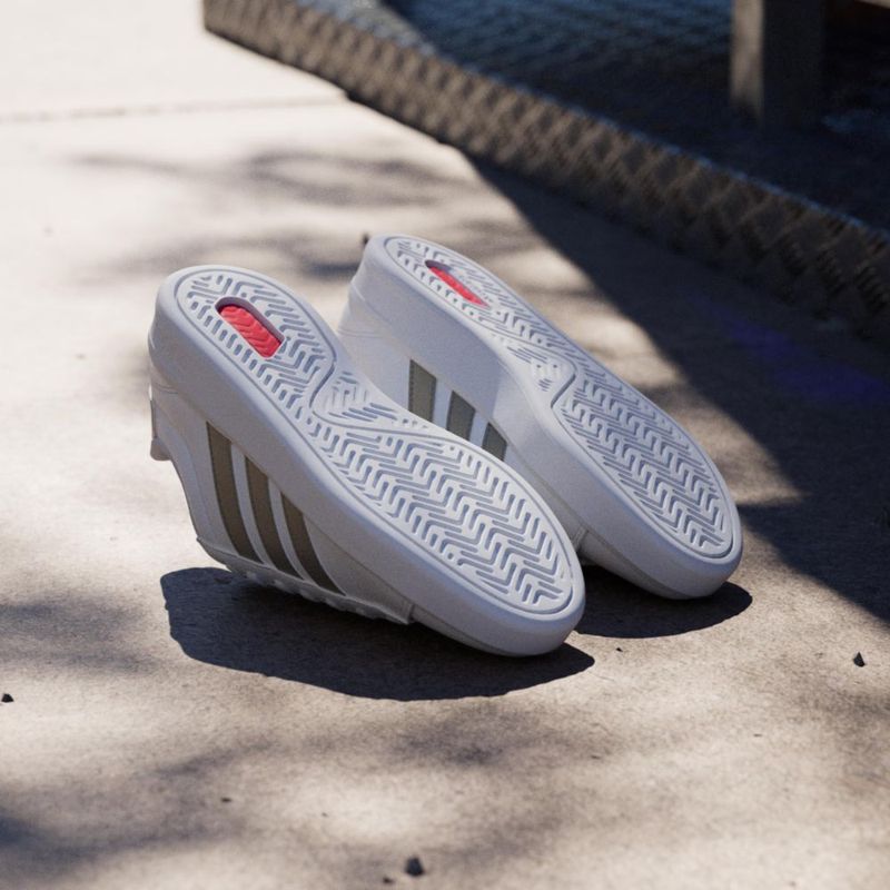 Zapatillas adidas Grand Court 3.0 Blanco/Metálico Cibernético Talla 10