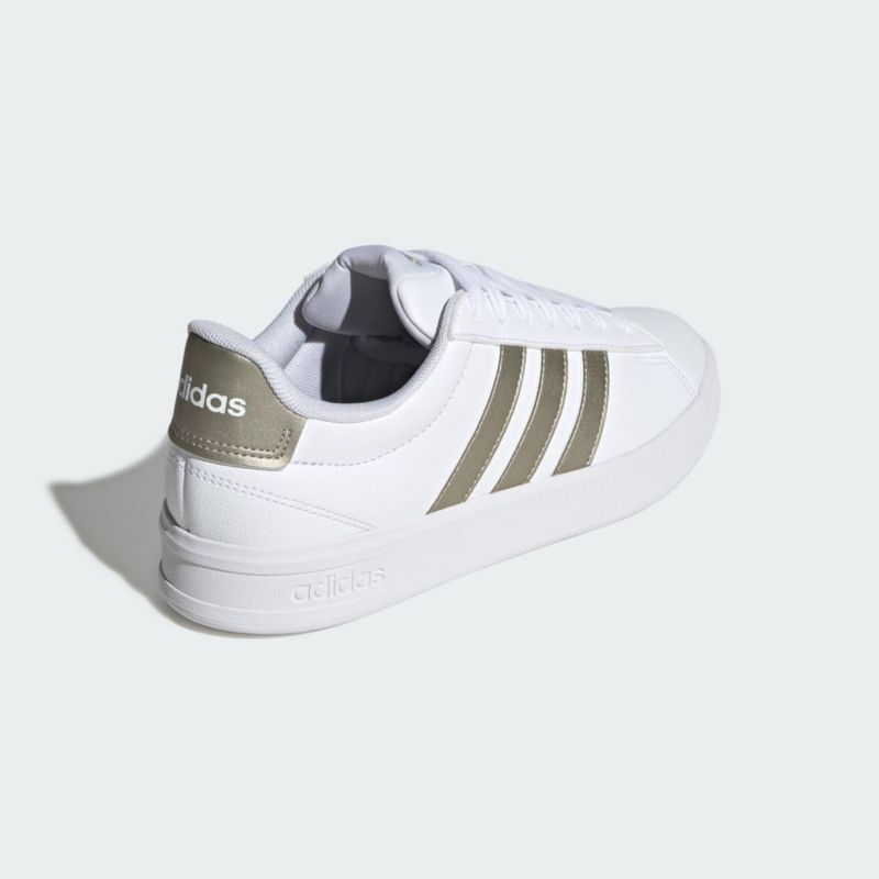 Zapatillas adidas Grand Court 3.0 Blanco/Metálico Cibernético Talla 10