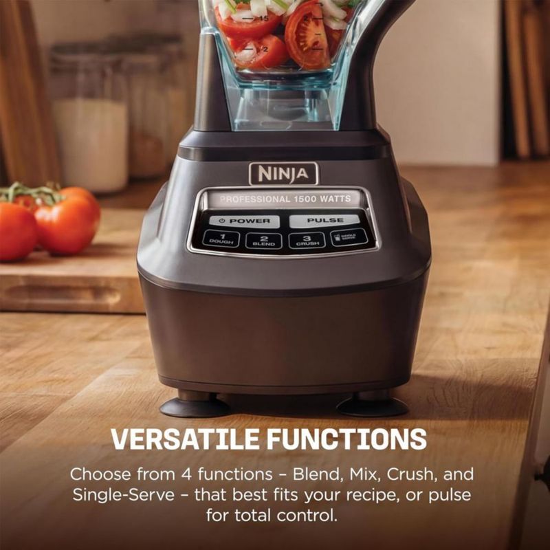 Licuadora Ninja BL770 Mega Sistema de Cocina 1500W 4 Funciones Negra