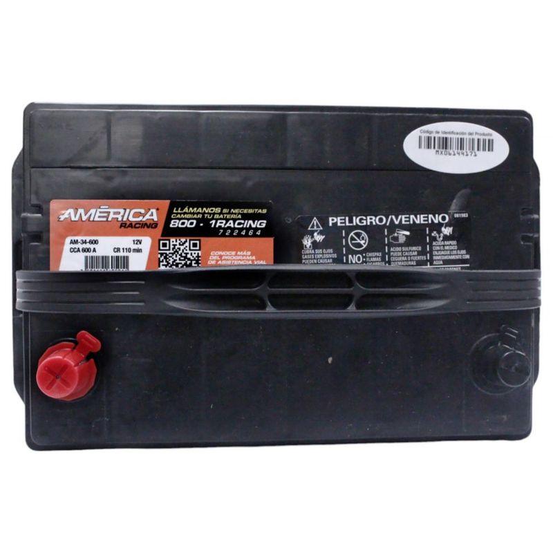 Batería Automotriz América Modelo AM-34-600 12V 600 Amperes