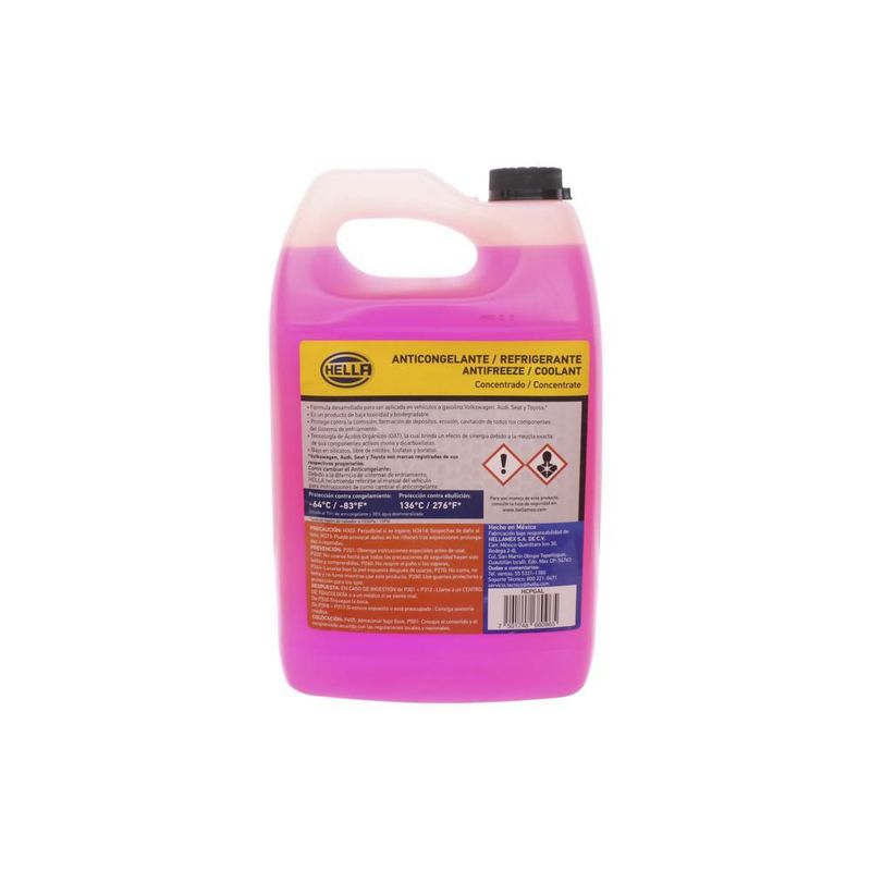 ANTICONGELANTE HELLA ROSA CONCENTRADO 97% 3.785L HCPGAL
