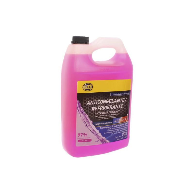 ANTICONGELANTE HELLA ROSA CONCENTRADO 97% 3.785L HCPGAL