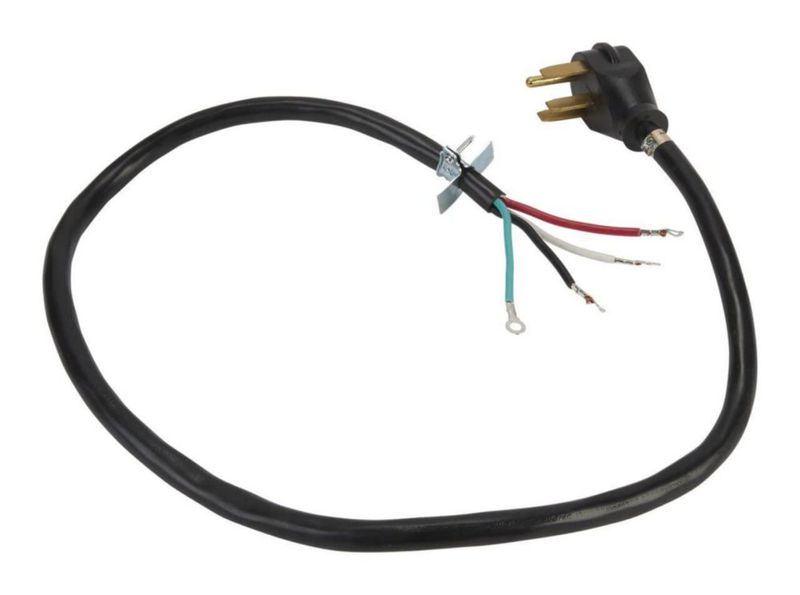 Cable de alimentación Whirlpool 12 m negro 40 A de 4 clavijas