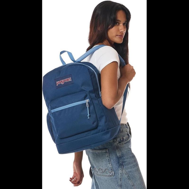 Mochila jansport cross town plus navy/elemental blue/ele