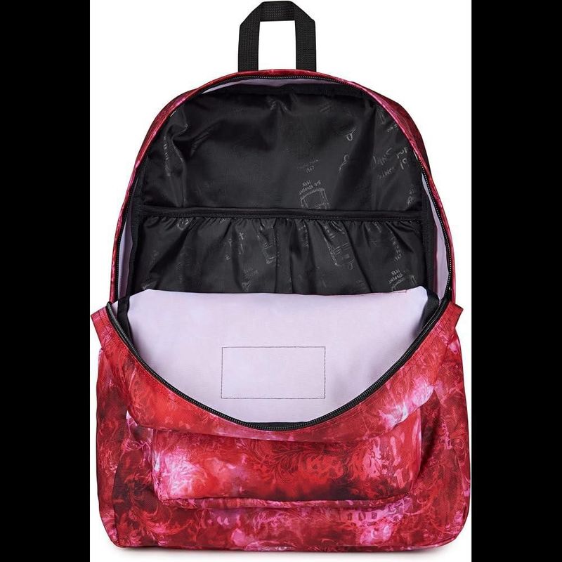 Mochila jansport superbreak plus red/white/black