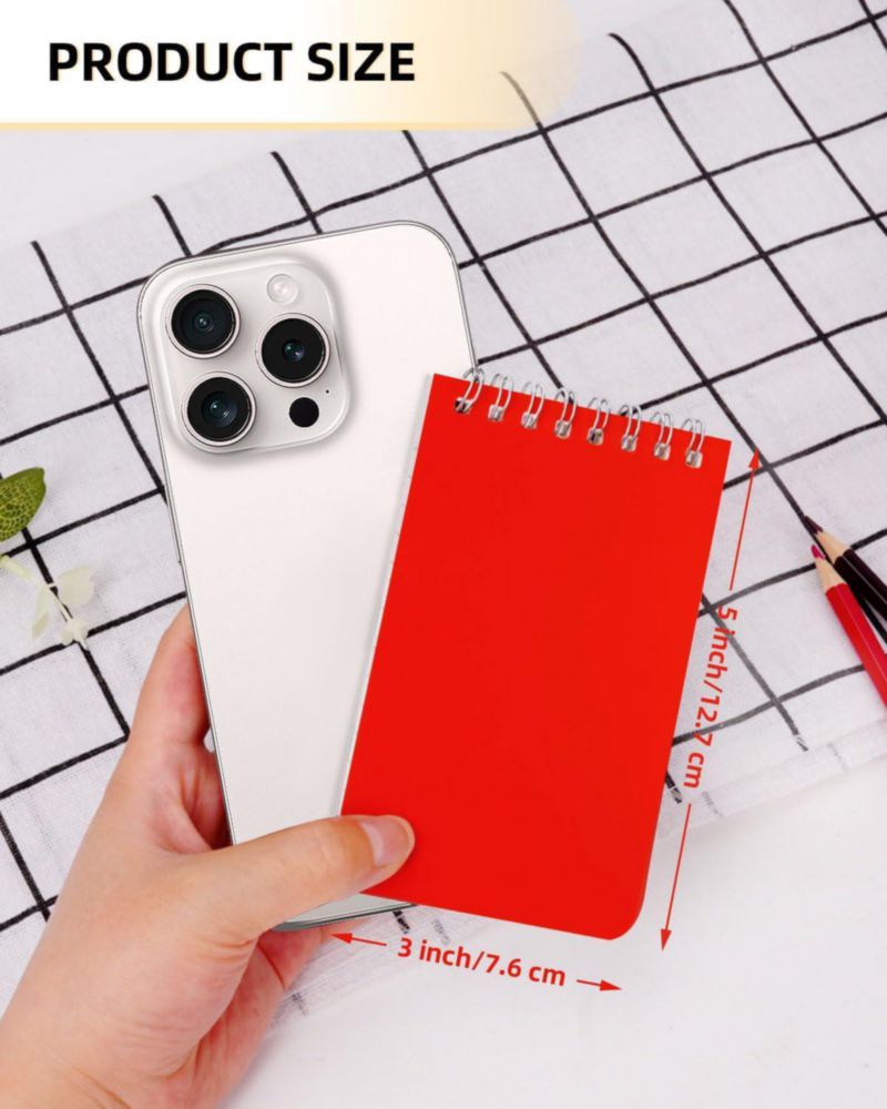 Cuadernos Dynta Mini 3x5 pulgadas paquete de 50 unidades coloridas