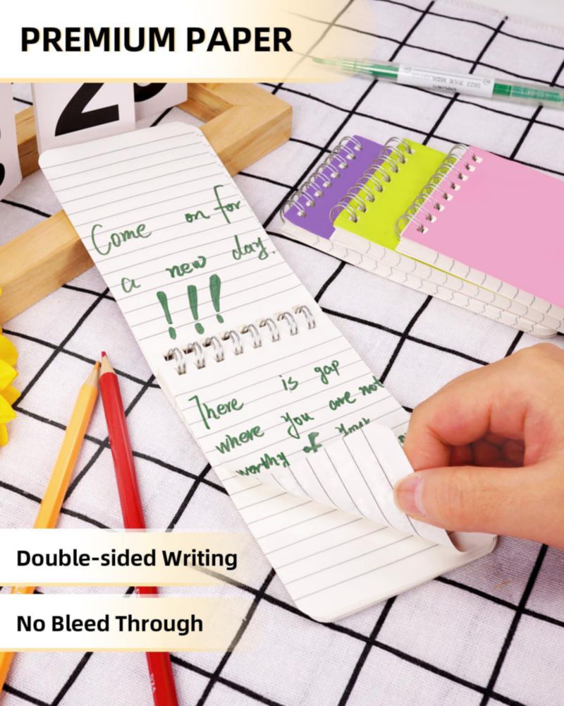 Cuadernos Dynta Mini 3x5 pulgadas paquete de 50 unidades coloridas