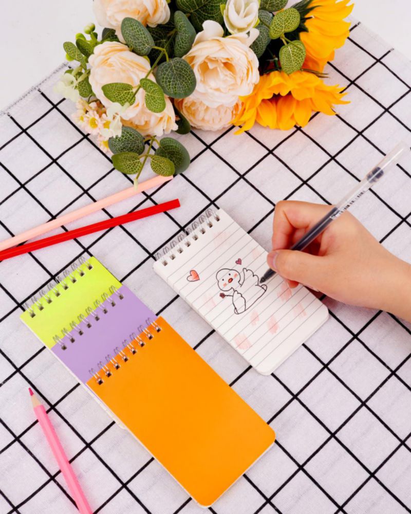 Cuadernos Dynta Mini 3x5 pulgadas paquete de 50 unidades coloridas