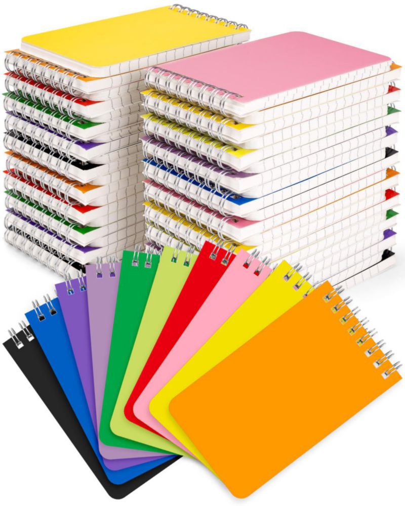 Cuadernos Dynta Mini 3x5 pulgadas paquete de 50 unidades coloridas