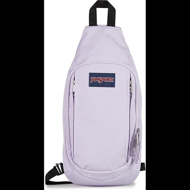 Mochila cruzada jansport move sling pastel lilac