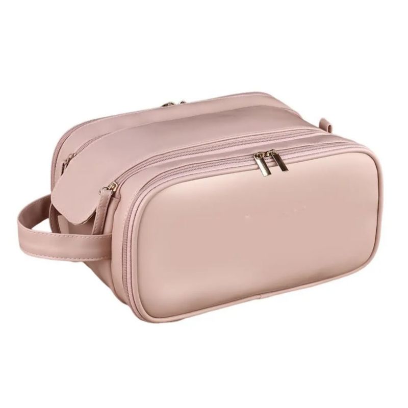 Cosmetiquera neceser de viaje estuche de maquillaje color Rosa