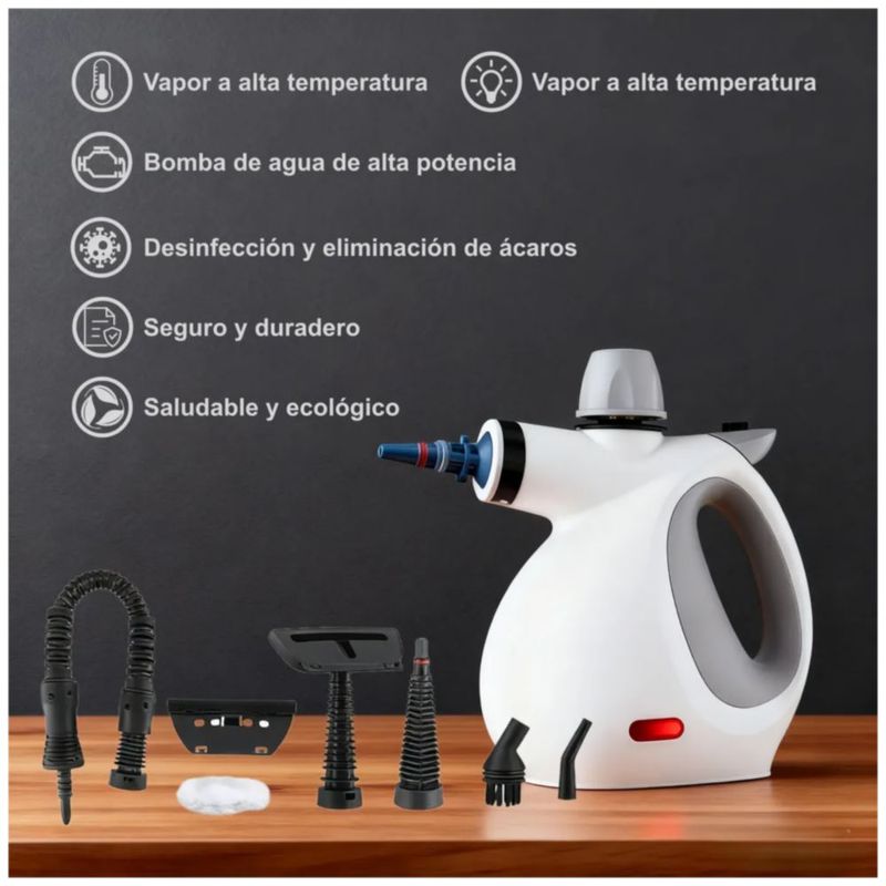 Limpiador De Vapor Maquina Portatil De Altas Temperaturas,  Color Blanco