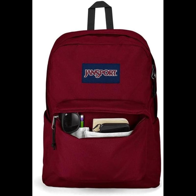 Mochila jansport superbreak plus russet red