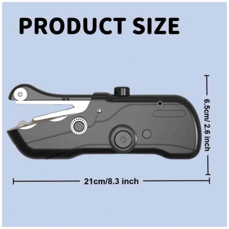 Kit De Máquina De Coser Eléctrica Doméstica Pequeña Portátil, Color Negro