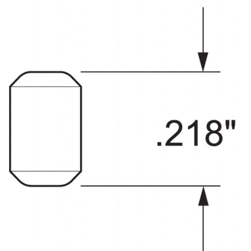 Pasador Kwikset de latón 05 cm BTM Slvr (paquete de 100)