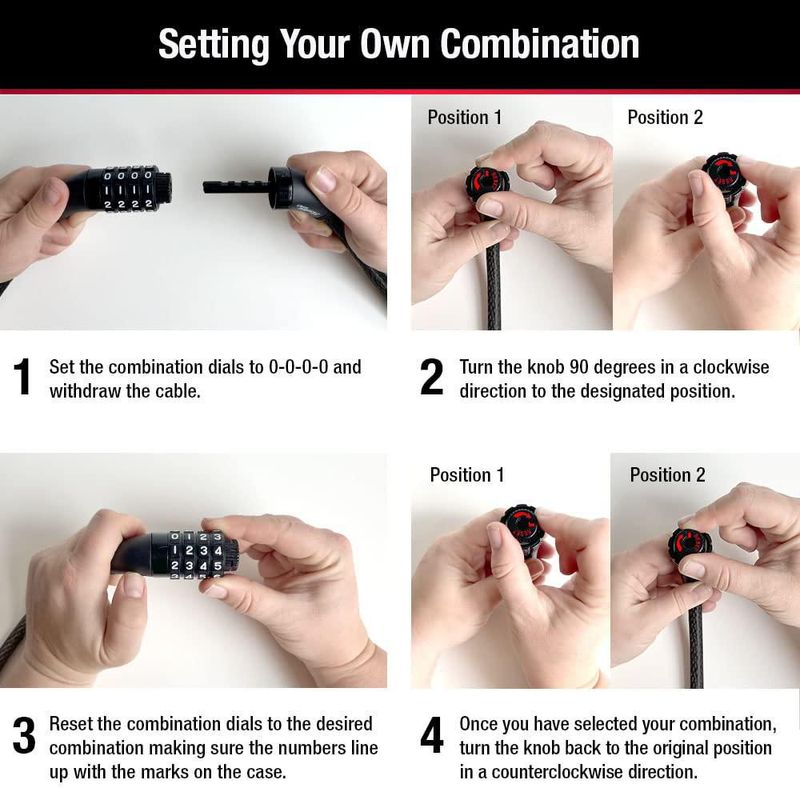 Bike Lock Master Lock 8114D - Set Your Own Combination (18 m)
