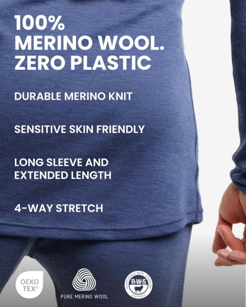 Camiseta Merino.tech Talla S 320 Verde Militar + Calcetines