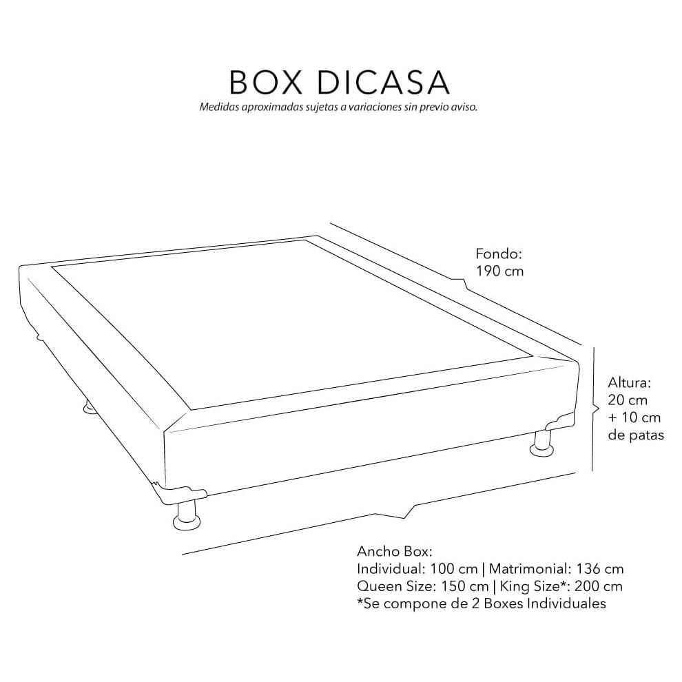 Box King Size Dicasa Vita Negro CZD Elektra tienda en línea México