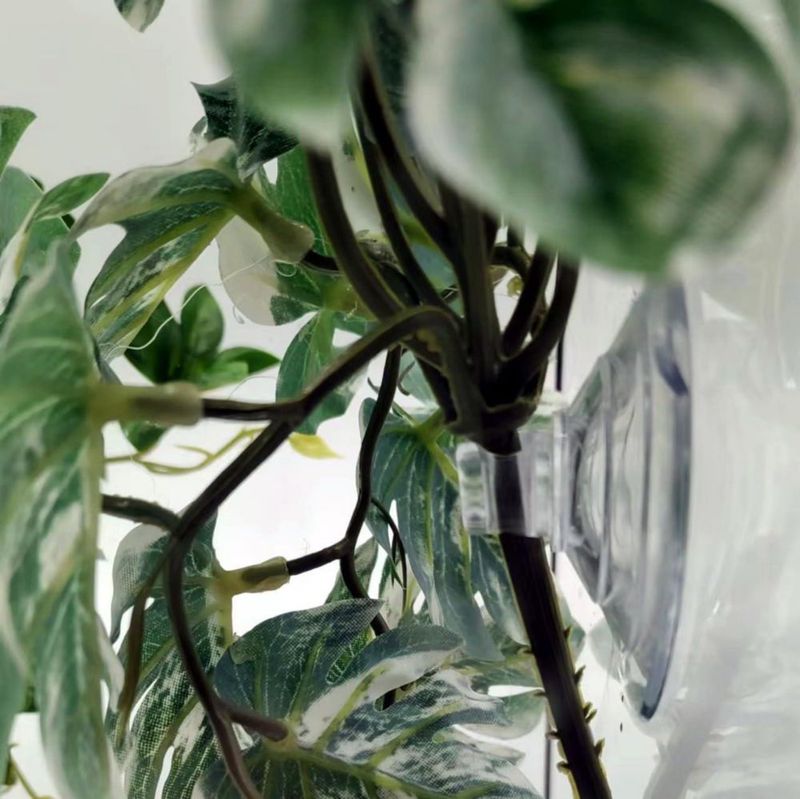 Planta artificial FLmoving para decoración de terrario de reptiles