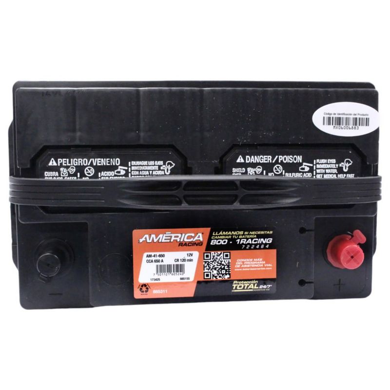 Batería Automotriz América Modelo AM-41-650 12V 650 Amperes