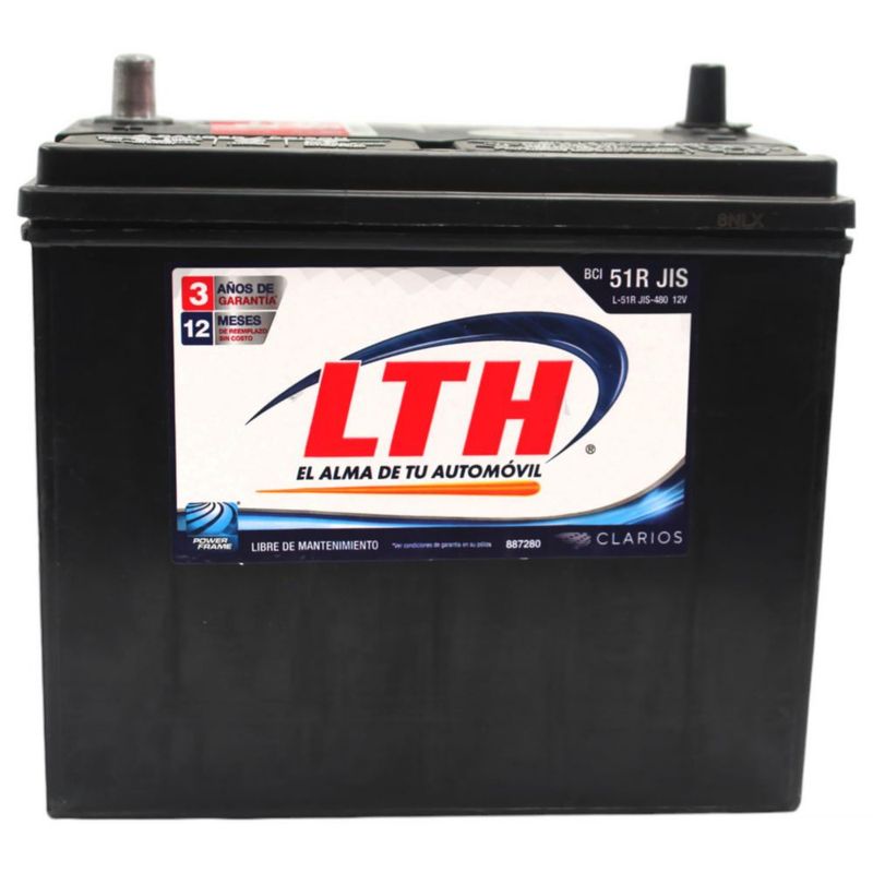 Batería Automotriz LTH Modelo L-51RJIS-480 12V 480 Amperes