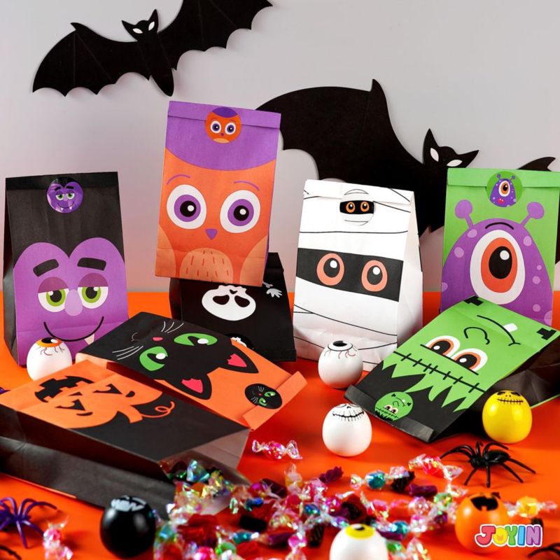 Bolsas de golosinas JOYIN 60 unidades para Halloween con pegatinas