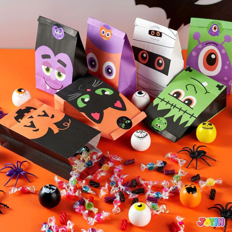 Bolsas de golosinas JOYIN 60 unidades para Halloween con pegatinas